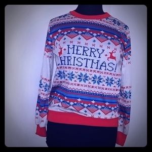 Printed Christmas Sweater